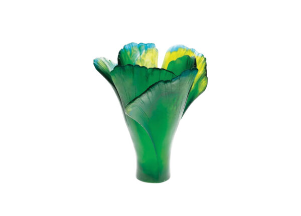 Large Ginkgo Vase in Green